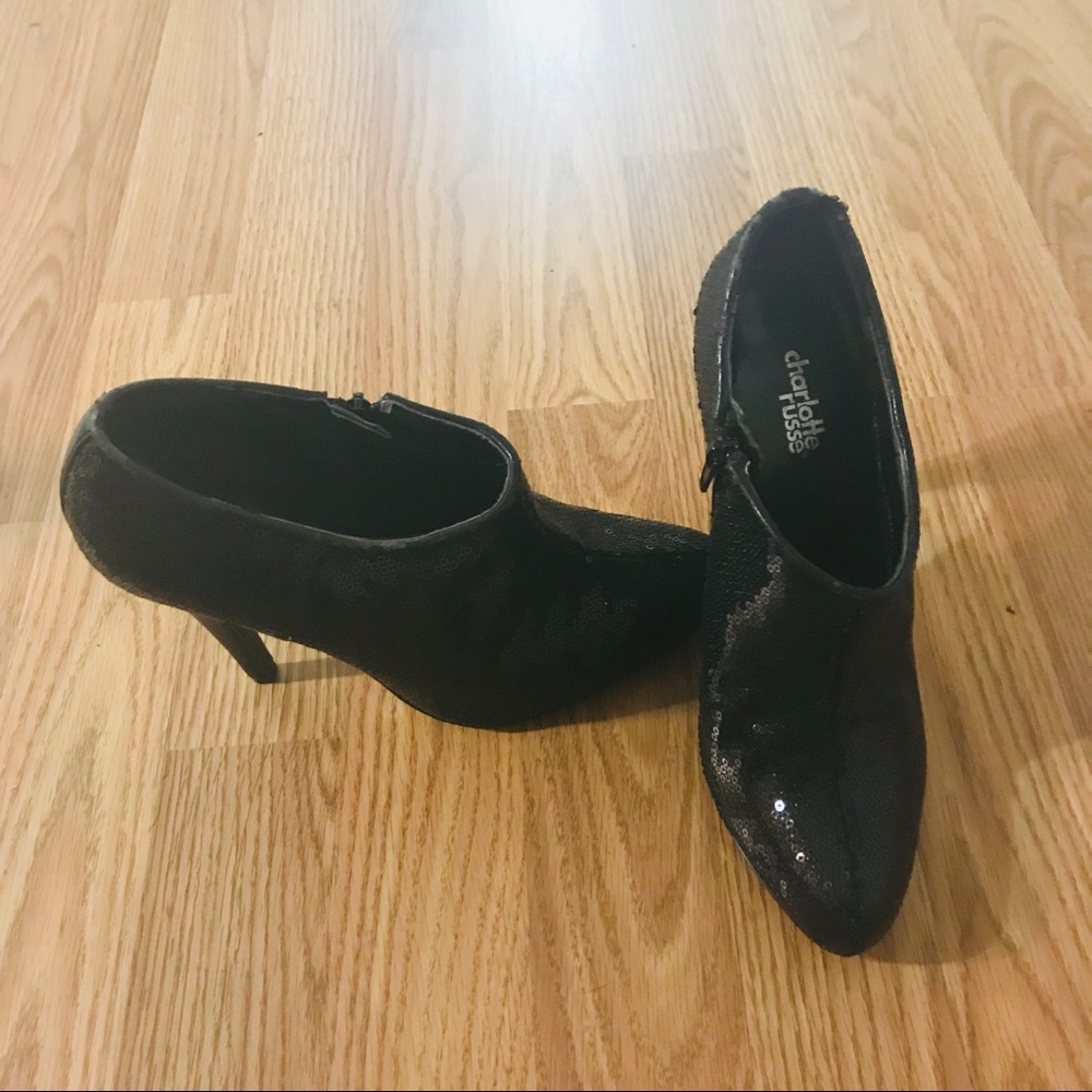 Charlotte Russe sparkle bootie heels!